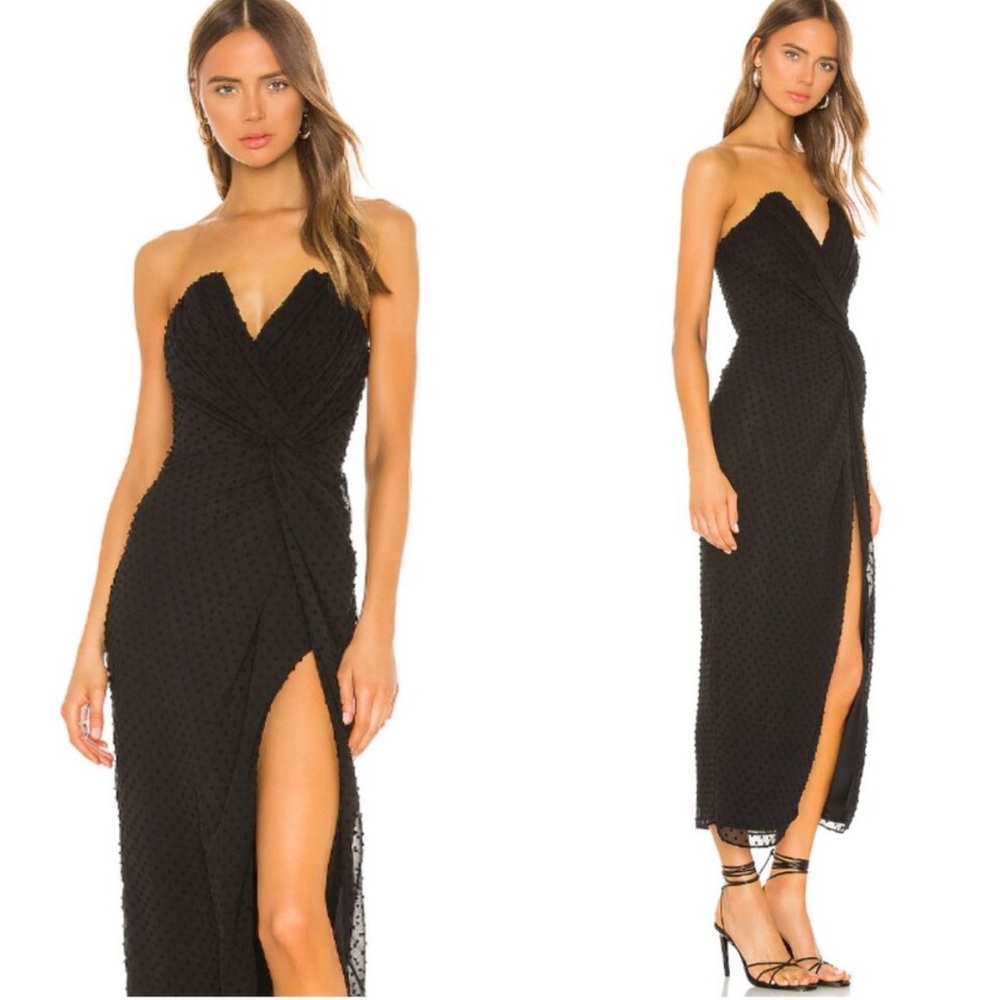Katie May Come On Home Clip Dot black dress size XS